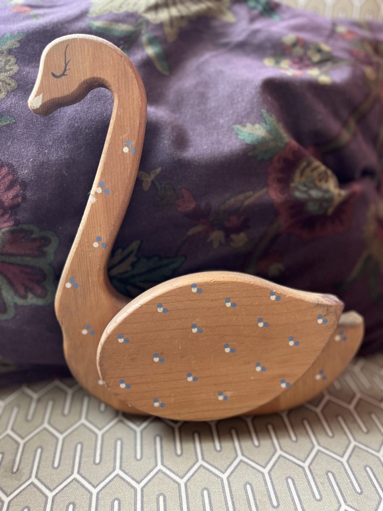 Little wooden swan I found thrifting